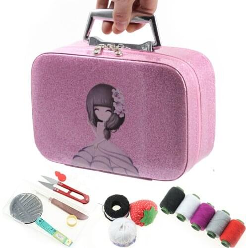 Household Japanese Sewing Kit Portable Handbag Womens Multi-Functional Hand Sewing Tailor Tool Sewing Storage Box