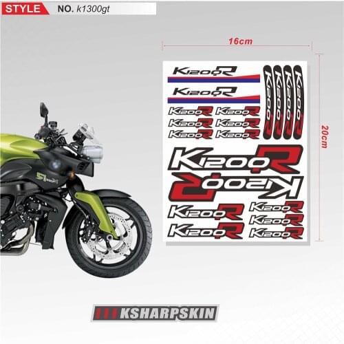 Motorcycle Tail Box Stickers Beak Fender Decal Shock Absorber Decals Reflective Waterproof Sticker For K1200R k1200r