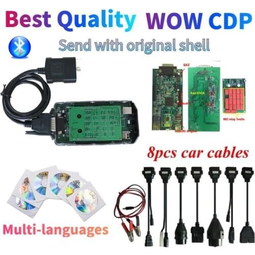 2020 Latest WOW CDP vd ds150e cdp pro plus new v3.0 pcb with bluetooth 2017.r1 v5.00812 for delphis obd2 car truck scanner tool