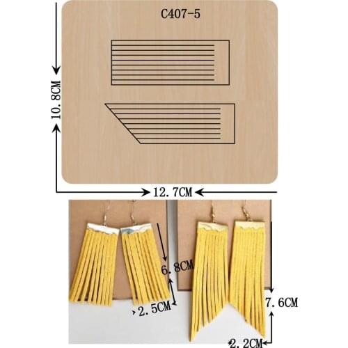 New Earrings, Wooden Die Scrapbooking C407-5 Cutting Dies Compatible with most die cutting machines