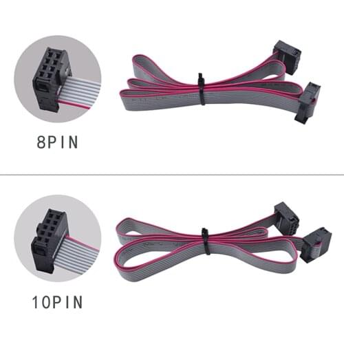 2pcs 2004 12864 1.4 LCD Screen Parallel Cables 8/10 Pin Flexible For a6 a8 e10 Prusa I3 CR-10 Ender-3 display controller parts