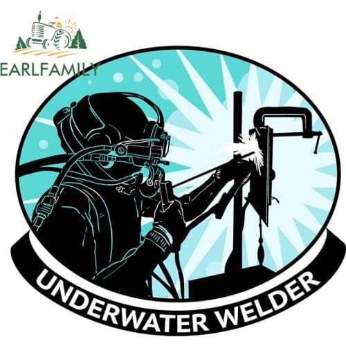 EARLFAMILY 13cm x 11.2cm For Welder Welding Funny Car Stickers Personality Decal Creative Car Styling Motorcycle Decoration