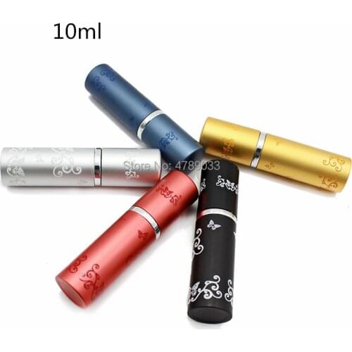 10/30/50pcs 10ml Refillable Empty Perfume Bottle With Spray Pump Portable Cosmetic Containers Spray Atomizer Bottle For Travel