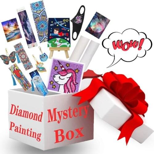 Different Styles Of Square Blind Box Diamond Painting Custom Hand Embroidery Blind Box Mosaic Home Room Wall Decoration