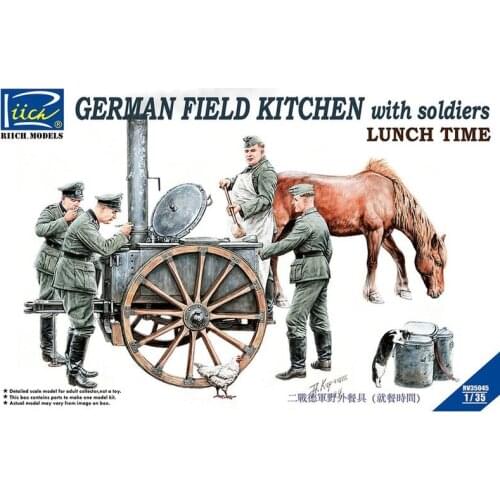 Riich Models RV35045 1/35 German Field Kitchen with Soliders - Scale Model Kit
