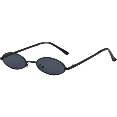 DAISYER Luxury vintage childrens sun glasses chain street style cool small frame oval metal sunglasses for kids