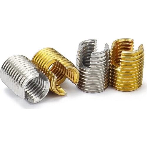 Self Tapping insert nut Bushing 302 slotted type Wire Thread Repair Insert M2 M2.5 M3 M4 M5 M6 M8 M10 M12