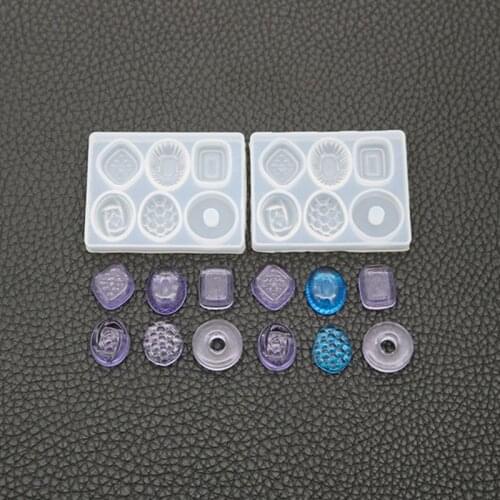 DIY Crafts Making Crystal Epoxy Mold Earrings Candy Mould High Mirror UV Resin Silicone Molds