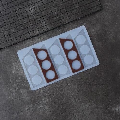 Trapezium Shape Chocolate Mold Stencil DIY Chocolate Garnish Chip Cake Decorating Silicone Irregular Polygon Mold Chablon