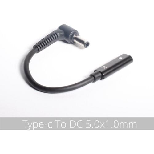 USB Type C Female to 5.0*1.0mm Male Plug Converter Laptop Dc Power Adapter Connector Charging Cable Cord For Samsung Laptop PC