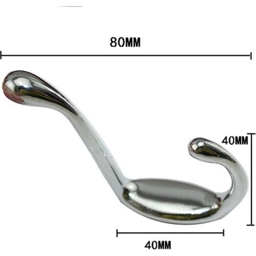 Vintage Alloy Home Hat Coat Clothes Towel Wall Door Hangers Hooks Bathroom Accessories,Modern Coat Hooks,Chrome Color,6Pcs