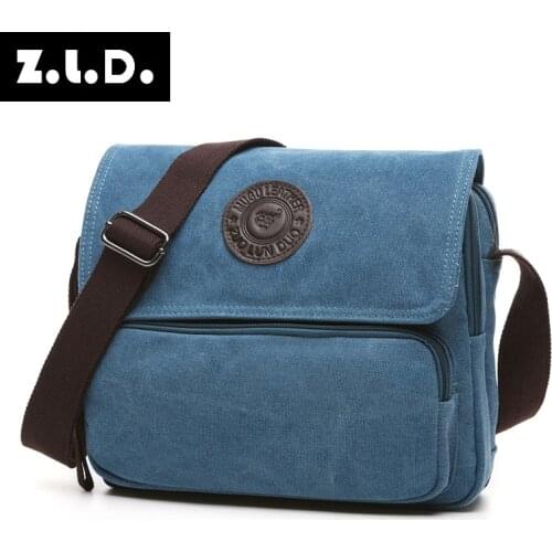 Z.L.D. factory direct womens shoulder bag wear-resistant canvas bag high quality messenger bag large capacity square bag Bolsas