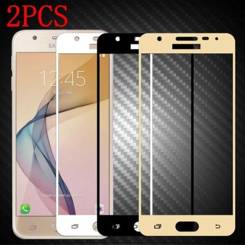 2PCS Full Cover Tempered Glass For Samsung Galaxy J5 Prime Screen Protector protective film For SM-G570F G570F G570 glass