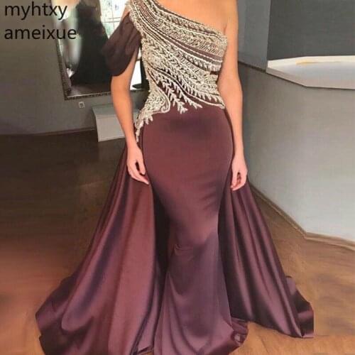 Ever Pretty Kaftan Arabic Sexy Maroon Half Sleeve Evening Dress Mermaid 2020 Abendkleider Formal Gown Party Robe Soire Plus Size