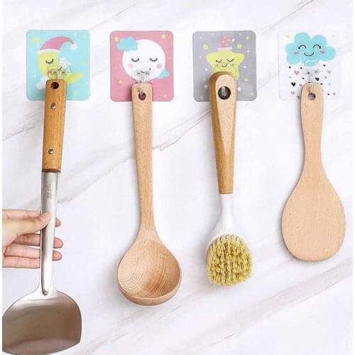 1PCS Multifunction Wall Adhesive Storage Sticker Hook Kitchen Accessories Hanger Key Coat Clothes Hanger Wall Sundries Organizer