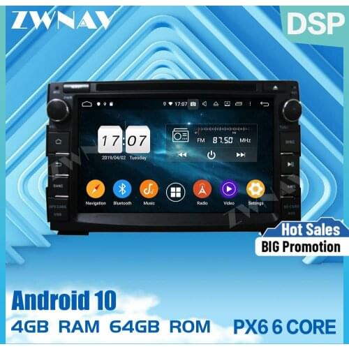 2 din PX6 IPS touch screen Android 10.0 Car Multimedia player For KIA Ceed 2010-2012 video audio radio stereo GPS navi head unit
