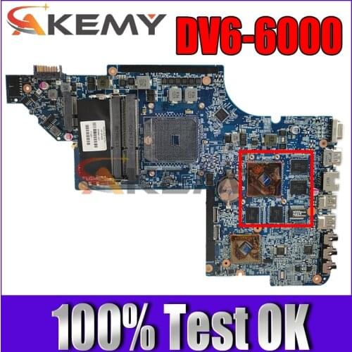 AKemy laptop Motherboard For HP Pavilion DV6-6000 650854-001 650854-501 216-0810005 DDR3 Mainboard