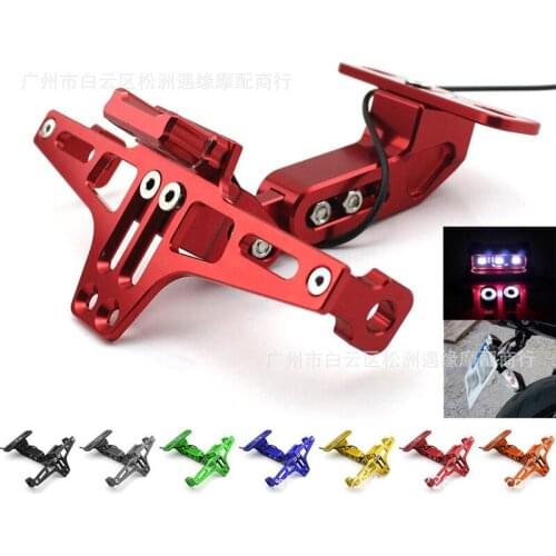 Motorcycle Modification Accessories Yamaha Bws R25 R3 MT03 MSX License Plate Frame Light Turn Signal License Plate Holder