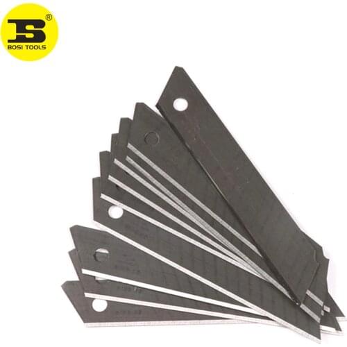 BOSI 10PC Utility Cutter Knife Blades SK5 Steel 100mm x18mm x 0.5mm
