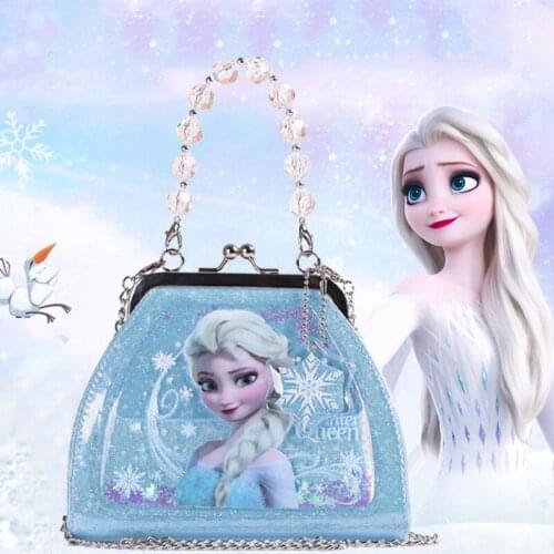 Disney Frozen 2 Elsa Handbag Backpack Kindergarten Shoulder Bag Kids Crossbody Coin Purse Makeup Toys Holiday Travel Pocket Pack