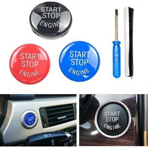 Car Engine Start Stop Switch Button Replace Cover For BMW 1 3 5 Series E87 E90 E91 E92 E93 E60 X1 E84 X3 E83 X5 E70 X6 E71 Z4
