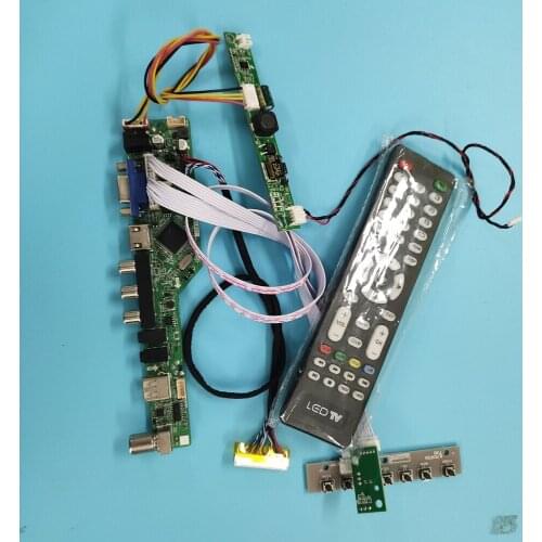 Kit for LP133WX2-TLCA 30pin LED LVDS Controller board 1280X800 Panel monitor DIY CVBS 13.3" USB LCD TV AV VGA HDMI