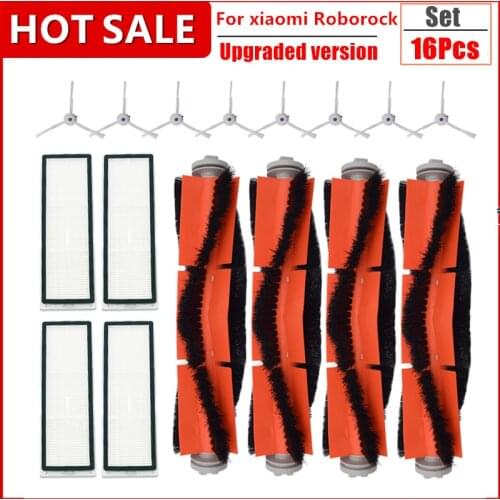 Accessories Kits for xiaomi Roborock S50 S51 E25 S5 E20 C10 Roborock Robot Vacuum Parts filter Side Brush Roll Brush