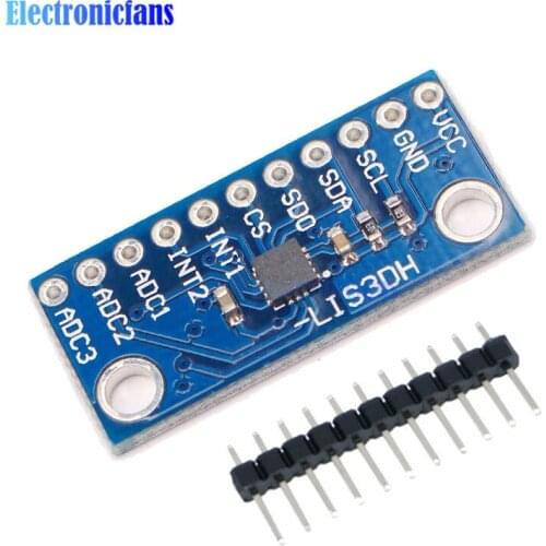 LIS3DH Motion Accelerometer Triaxial Acceleration Built-in Temperature Sensor Module 3 Axis Development Board Replace ADXL345
