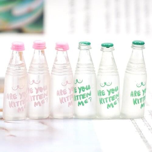 New 5pcs Miniature Dollhouse Water Drink Play Mini Food for Blyth 1/6 Bjd Dollhouse Kitchen Toys