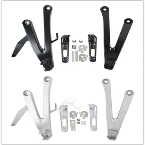 Motorcycle Rear Passenger Footrest Foot pegs Brackets For Honda CBR 600RR 600 RR 2007-2018
