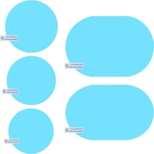 Car Rear View Mirror Rainproof Film Anti-Fog Clear Protective Sticker Anti-Scratch Waterproof Mirror Window Film for Car Mirrors