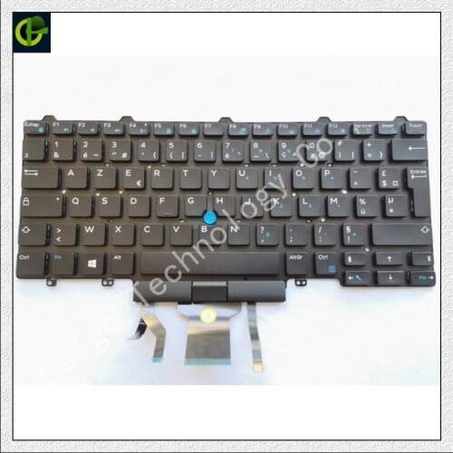 New French Azerty Backlit keyboard for Dell Latitude 14 5000 3340 e3340 E5450 E7450 5450 7450 3350 laptop FR