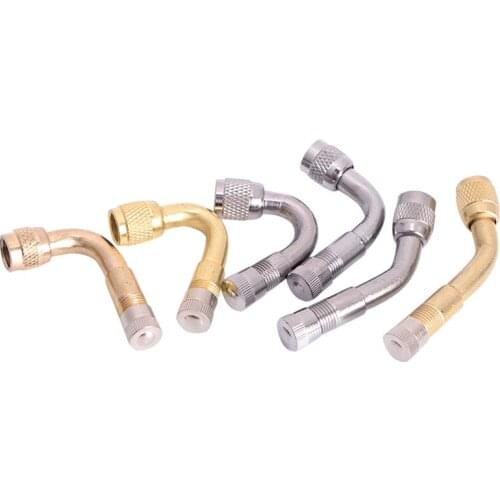 New 1pc Motorcycle Car Truck Bicycle Scooter Air Tyre Extension Valve 45 /90/135 Degree Brass Air Tyre Extension Valve