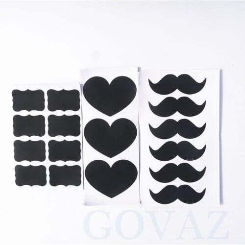 New Wedding Home Kitchen Jars Blackboard Stickers Waterproof Chalkboard Lables Tags Can Be Reused