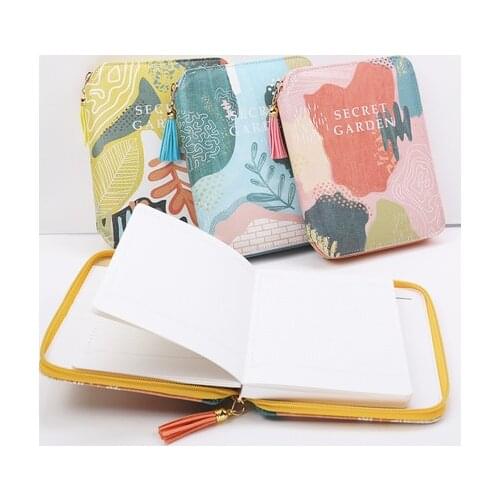 Luxury Diary Notebook and Journals Zipper Bag Note Book Manager Folder Padfolio Handbook Document Bag Pencil Cases Stationery