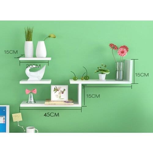 Modern Wall-Mount Book Shelf Wall bookshelf bookshelves Bookcase Storage supporter commodity shelf