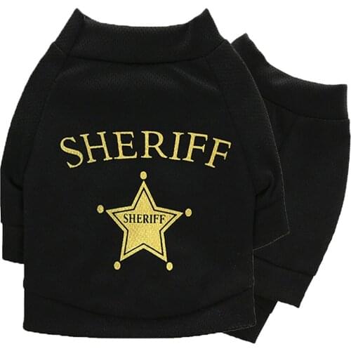 Pet Products New Fashion Classic Print Letter Star Long Sleeve T-shirt Comfortable Soft Sweater Shirt Puppy Dog Clothes