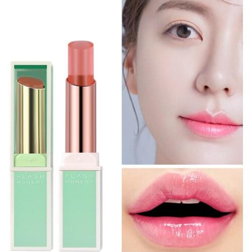 Flash moment moisturizing lip blam lip pink cream long lasting temperature changing color Avocado jelly lipstick PD090