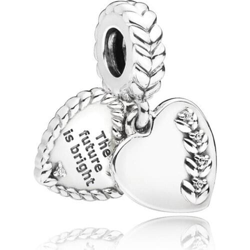 Authentic 925 Sterling Silver Bead Bright Seeds Pendant Charm Fit Fashion Women Pandora Bracelet Bangle Gift DIY Jewelry