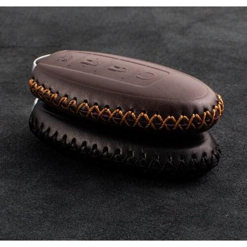 1X Genuine Leather Car Key Case Keychain Dedicated for Nissan NV200 Teana Tiida Sylphy Qijun Nissan Tourer King Guest Key Case