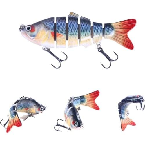 1PCS 10cm Sinking Wobblers Fishing Lures Jointed Crankbait Swimbait 6 Segment Hard Artificial Bait For Fishing Tackle Lure