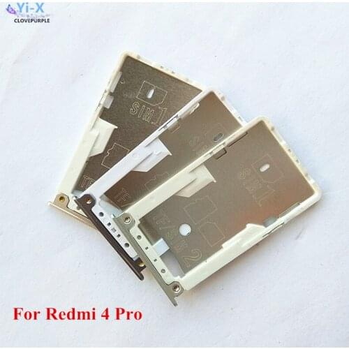 10PCS/Lot New SIM Card Holder for Xiaomi Redmi 4 Pro SIM Card Slot Tray Holder Adapter