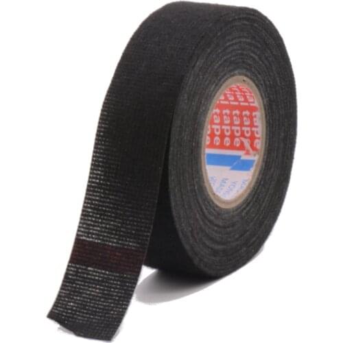 15/25M Car Auto Cable Harness Tape Tesa Type Heat-resistant Flame Retardant Harness Wiring Tape Width 9/15/19/25/MM Loom Tapes