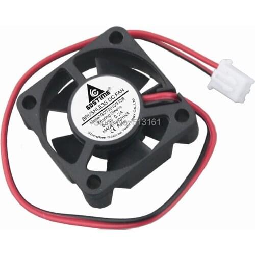 5pcs Gdstime Small Brushless DC Cooling Fan 5V 30mm 30x30x10mm 2Pin 5 Blades