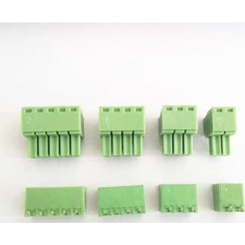 50pcs 3.5mm 15EDG KF2EDG PCB Screw Terminal Block Connector Plug in Angle Pin 2/3/4/5/6/7/8/9/10/12/13/14/15/16/17/18 Terminals