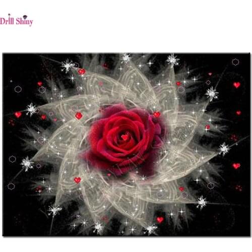 5d Diy Diamond Painting Cross Stitch Diamond Embroidery Flowers Crystal Round Diamond Mosaic Pictures Needlework wall painitng