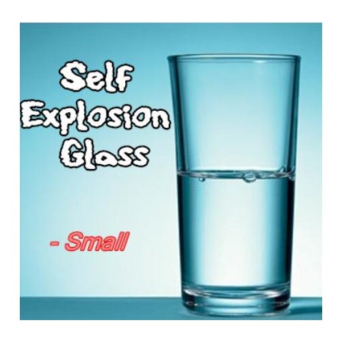 6pcs Self Explosion Glass (Small,H8.5cm*Dia5.7cm) Magic Tricks For Professional Magician,Stage Close Up,Mentalism,accessories