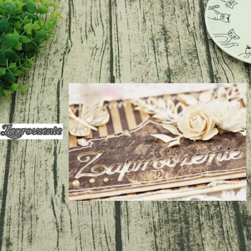 AddyCraft 2019NEW Polish letters Metal cutting dies cut die Scrapbook paper craft knife mould blade punch stencil