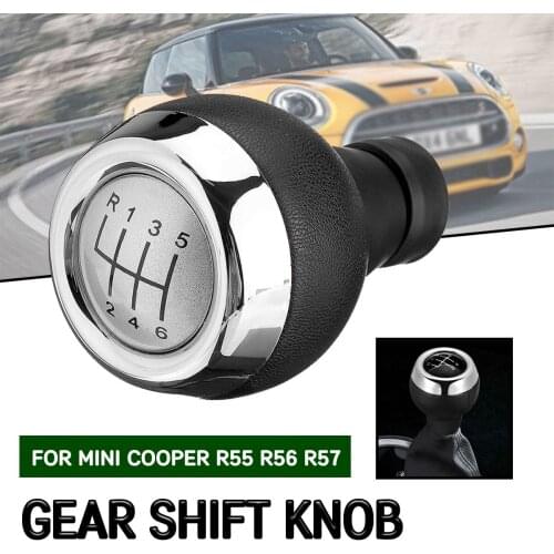 Car 5/6 Speed Gear Shift Knob Manual Gear Lever Shifter Gaitor For Mini Cooper R55 R56 R57 R58 R59 F55 F56 F54 F57