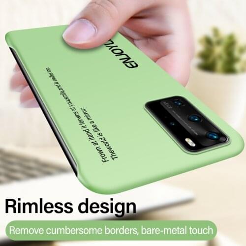 Ultra-thin Rimless Matte Hard PC Phone Case For Huawei P40 P30 P20 Lite Mate 30 20 X Honor 10 Pro Colorful Painted Frosted Cover